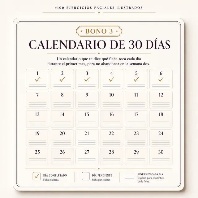 Bono: Calendario de 30 Días