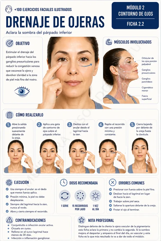 Ficha del drenaje de ojeras